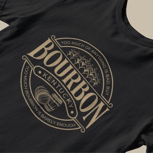 Drink Bourbon Shirt Personalized Back, Alcohol Lovers Tee, Bourbon Lover Gift For Him, Funny Drinking Shirt, Bourbon Gifts For Her