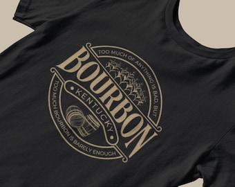 Drink Bourbon Shirt Personalized Back, Alcohol Lovers Tee, Bourbon Lover Gift For Him, Funny Drinking Shirt, Bourbon Gifts For Her