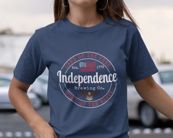 USA Shirt - Independence Brewing Co | 4th of July Shirt, Fourth of July Shirt, Patriotic Memorial Day Shirt, Independence Day Tee