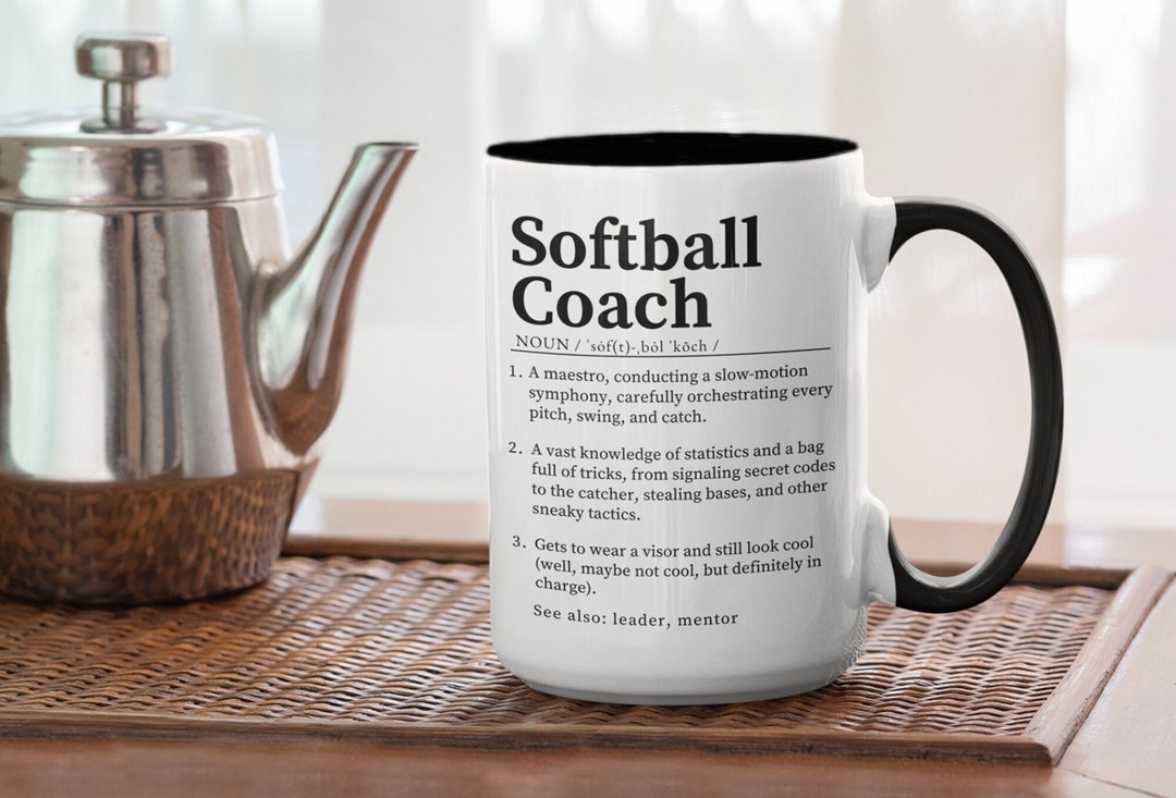 Softball Coach Gift Definition Coffee Mug Humorous Gift for Etsy