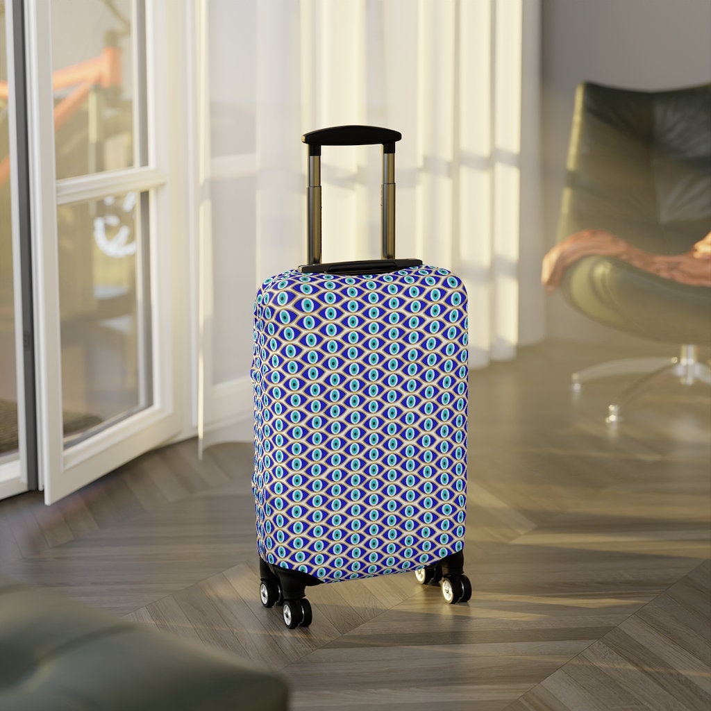 Evil Eye Luggage Cover - Suitcase Protector for Travel | Travel Gifts