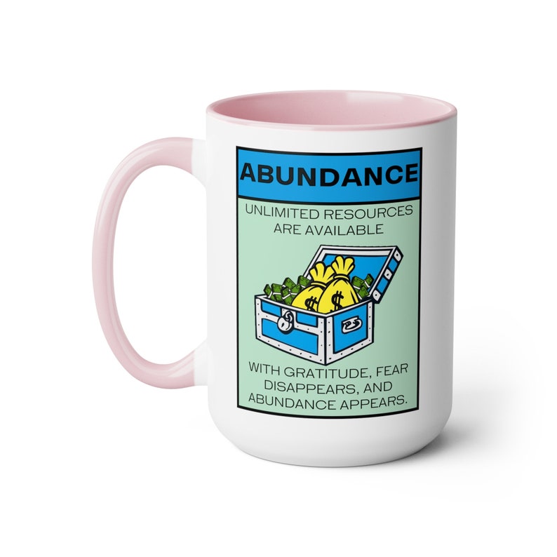 Abundance Quote Gratitude Coffee Mug, Positive Affirmation Manifesting Prosperity Mindset, Law of Attraction Inspirational Gifts image 8