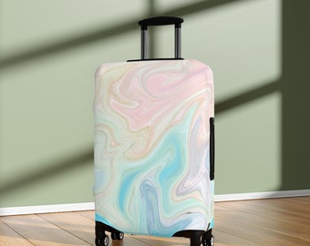 Light Marble Protective Luggage Cover - Suitcase Cover for Travel | Travel Gifts for Her