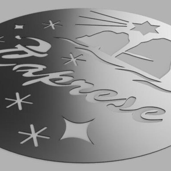 Stencil Natale Caprese - Christmas - solo file STL - Realizzalo tu stesso - Do It Yourself - DIY Xmas