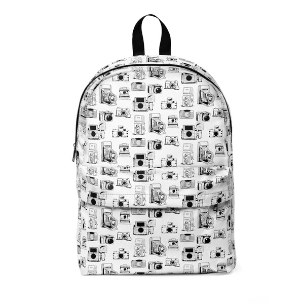 Vintage Cameras Backpack, Cameras Backpack, Book Bag for teen, Photographer Gift, Photography Lover gift