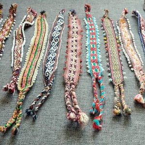 Handgewebtes Armband / Alpakawolle / Lamawolle / Andensymbole