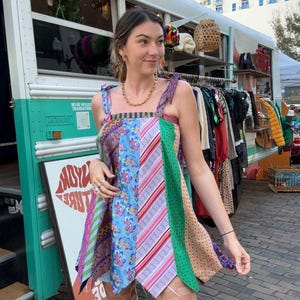 Necktie Dress/Skirt - Quirky Funky Dress - Unique Upcycled Silk Dress - Original Kate Bartlett Tie Dress - Aria Tie Skirt - Handmade Custom