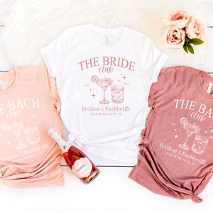 Bella+Canvas Luxury Bachelorette Shirts | Personalized Bachelorette Party Shirts | Bach Club Shirts | Bridal Party Gifts | Bride Club