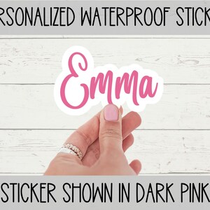 Custom Name Sticker Kids Name Sticker Personalized Waterproof Sticker Water Bottle Sticker Teacher Sticker Personalized Laptop Sticker