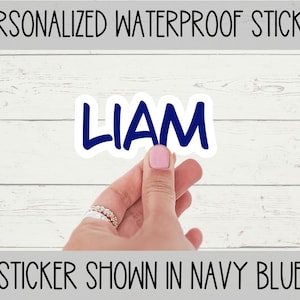 Custom Name Sticker: Waterproof Personalized Decal