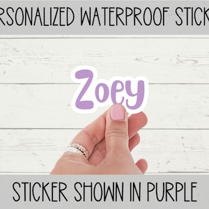 Custom Name Sticker: Waterproof Personalized Decal