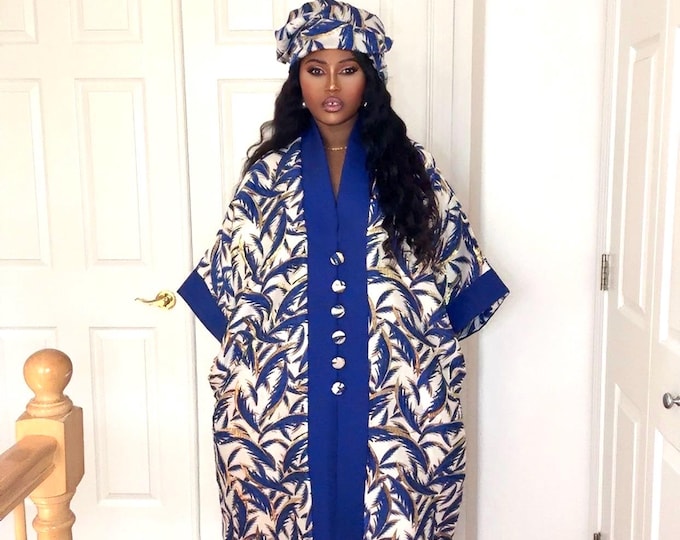 Mary boubou dress Blue