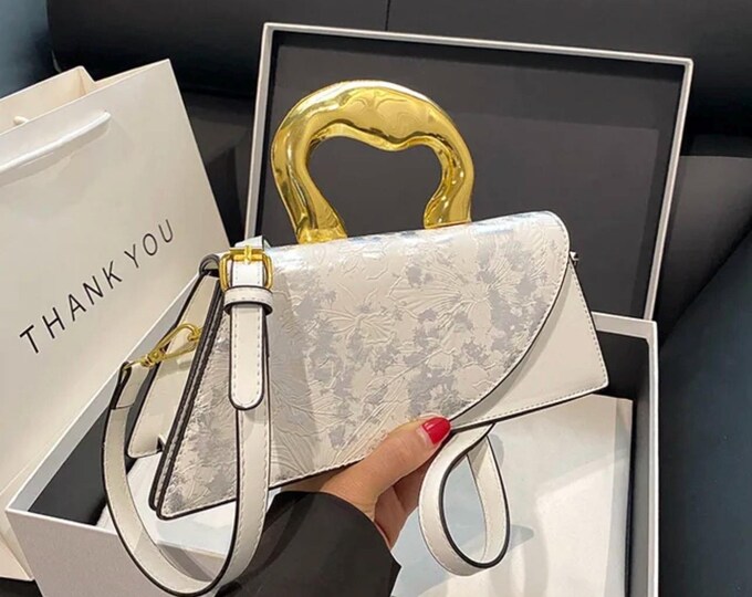 White Boujee Clutch