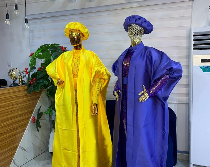 Ajei Luxurious Yellow Two-Piece Dress