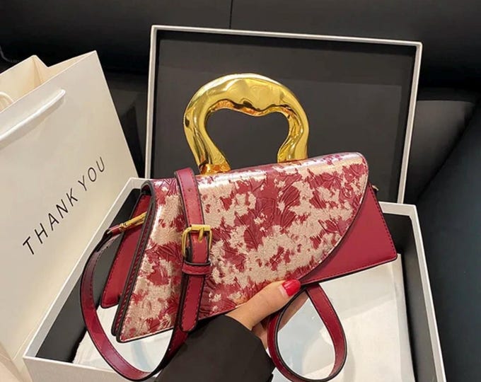 Maroon Boujee Clutch