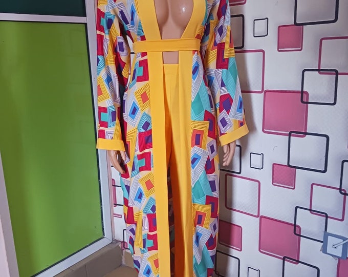 Heavenly printed lapel