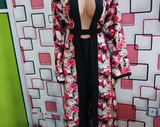 Heavenly printed lapel