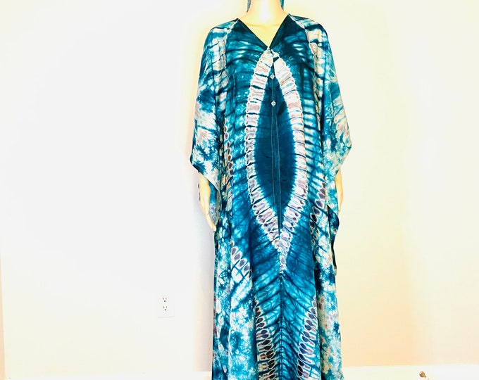 Mary Adire Ankara Long Dress