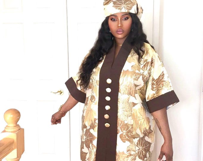 Mary boubou dress Brown