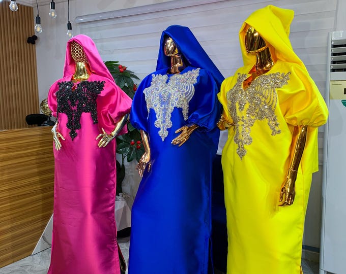 Ava Luxury Sparkle Yellow Long Dress