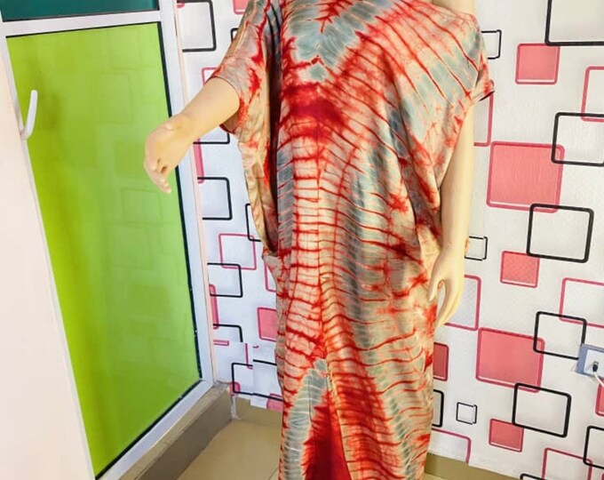 Mary Adire Ankara Long Dress