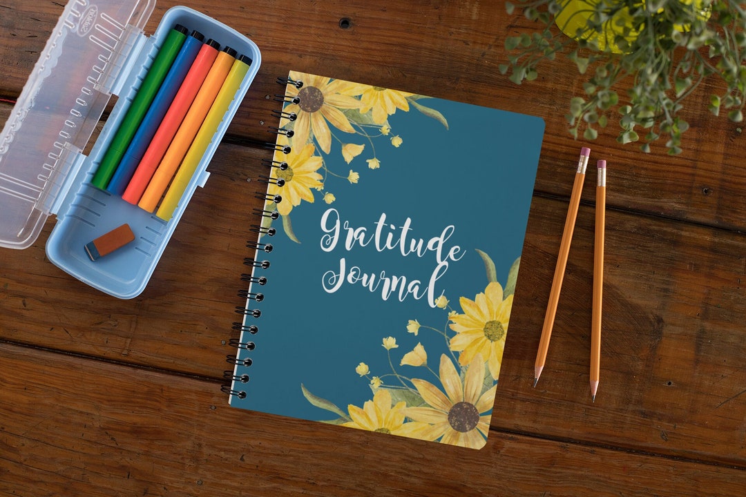 Sunflower Gratitude Journal: Spiral Notebook With Ruled Line Paper - Etsy