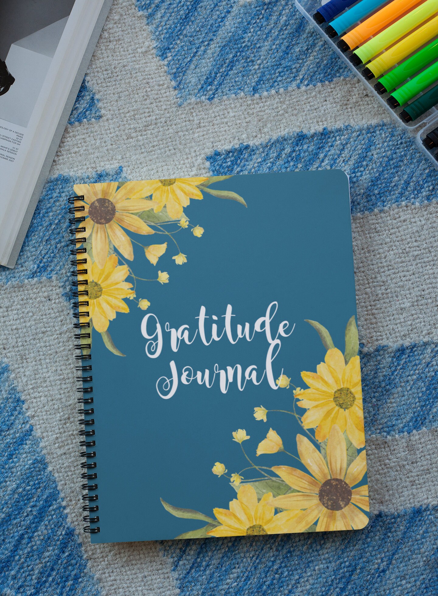 Sunflower Gratitude Journal: Spiral Notebook With Ruled Line Paper - Etsy