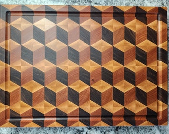 Interlocking Cubes Cutting Board - Etsy