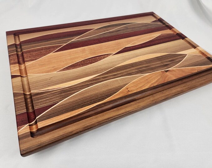 Woven Cutting Board Walnut, Maple, Padauk, Mahogany and Cherry