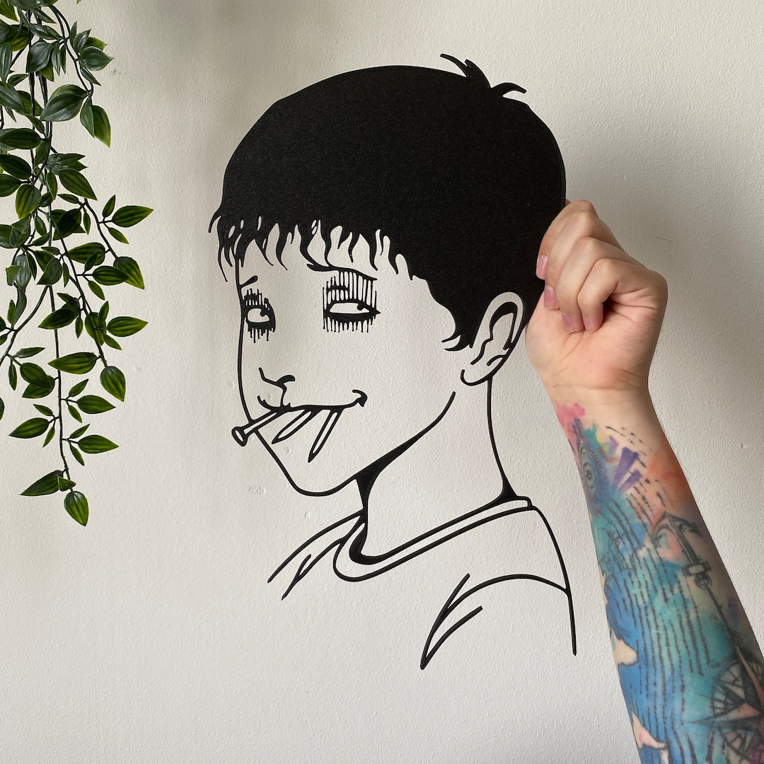 Junji Ito Soichi 3D Mural Wall Line Art Tattoo Wall Decoration - Etsy