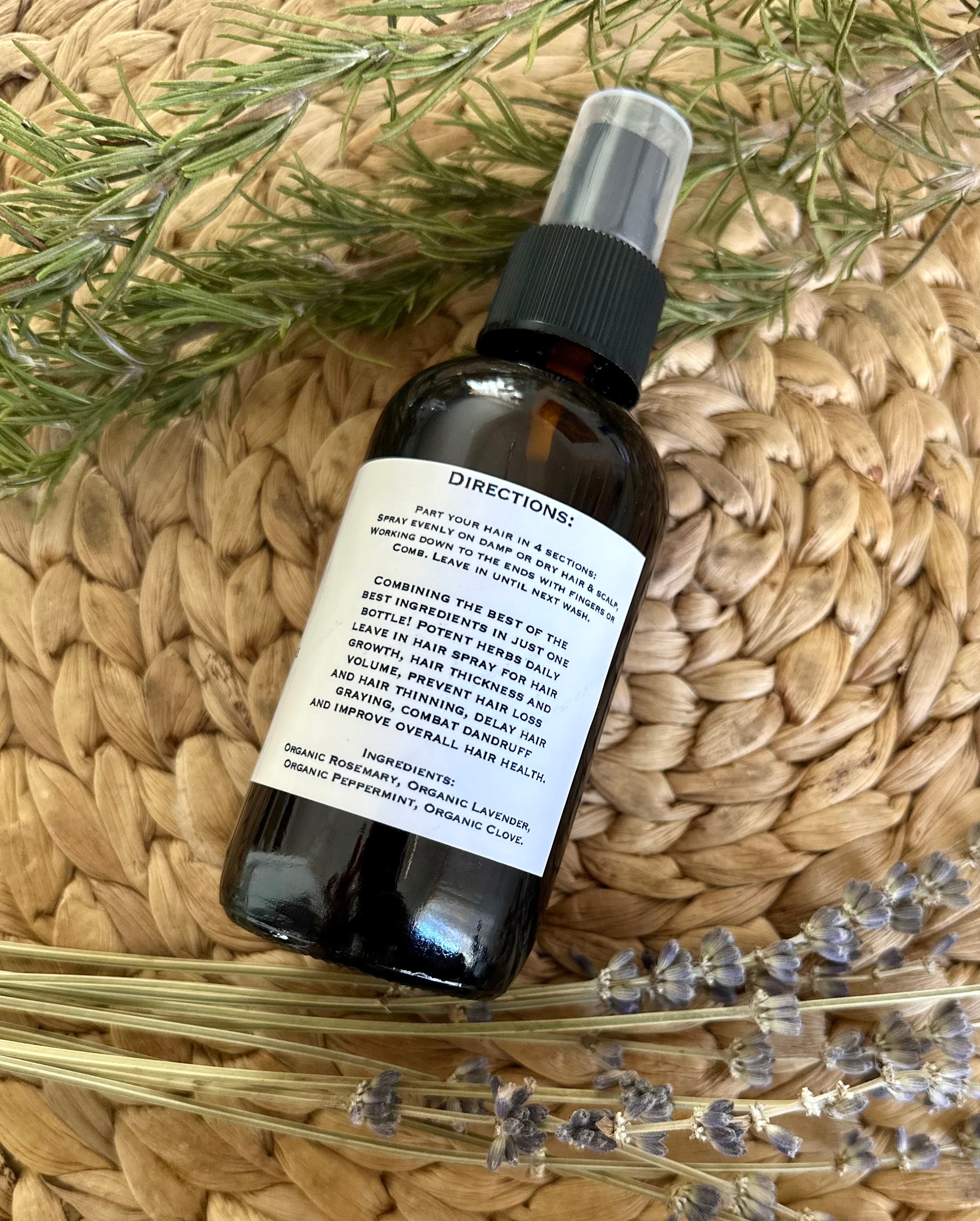 Hair Growth Spray Rosemary Hair Spray Clove Hair Spray Fast Etsy