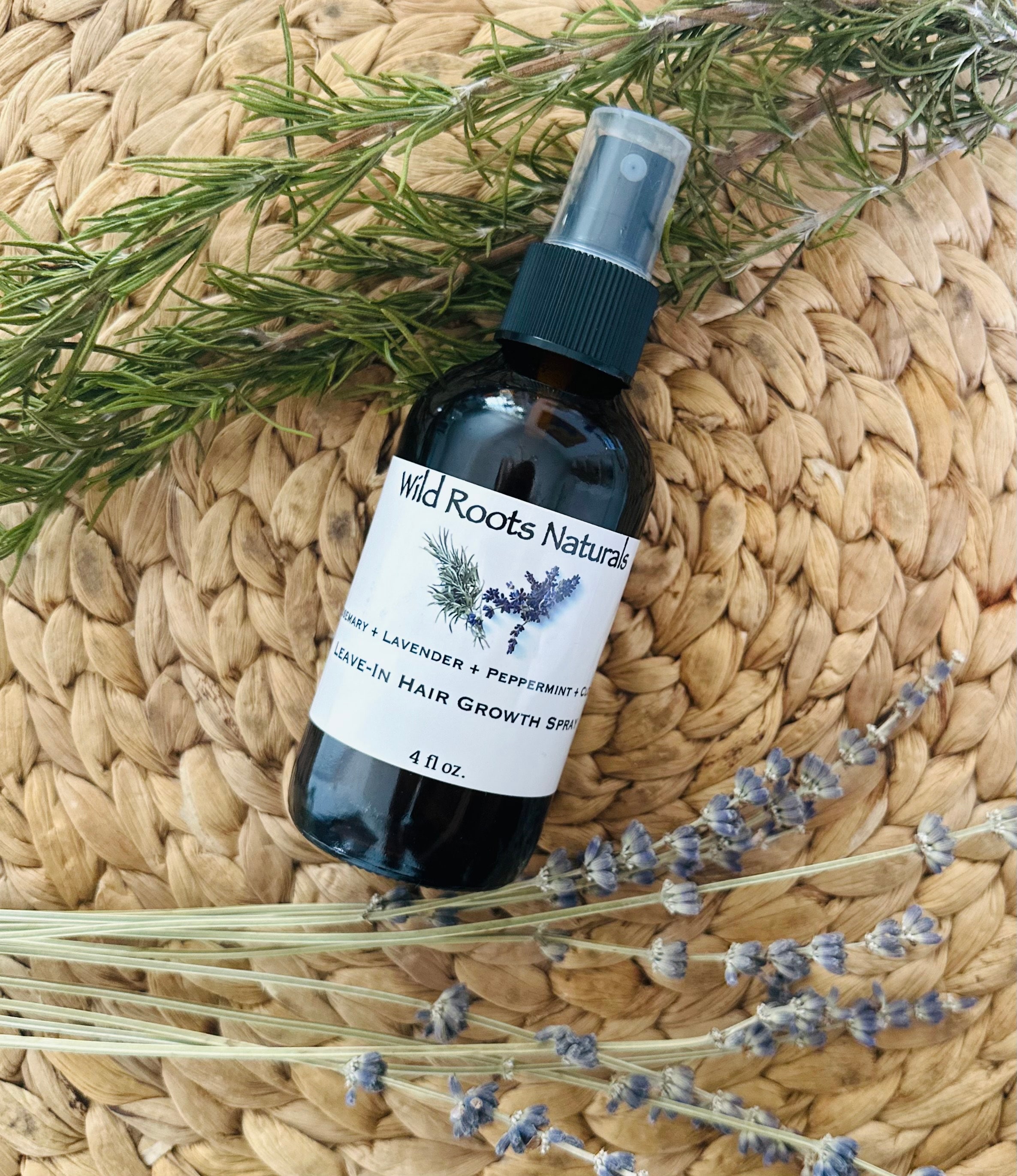 Hair Growth Spray, Rosemary Hair Spray, Clove Hair Spray, Peppermint
