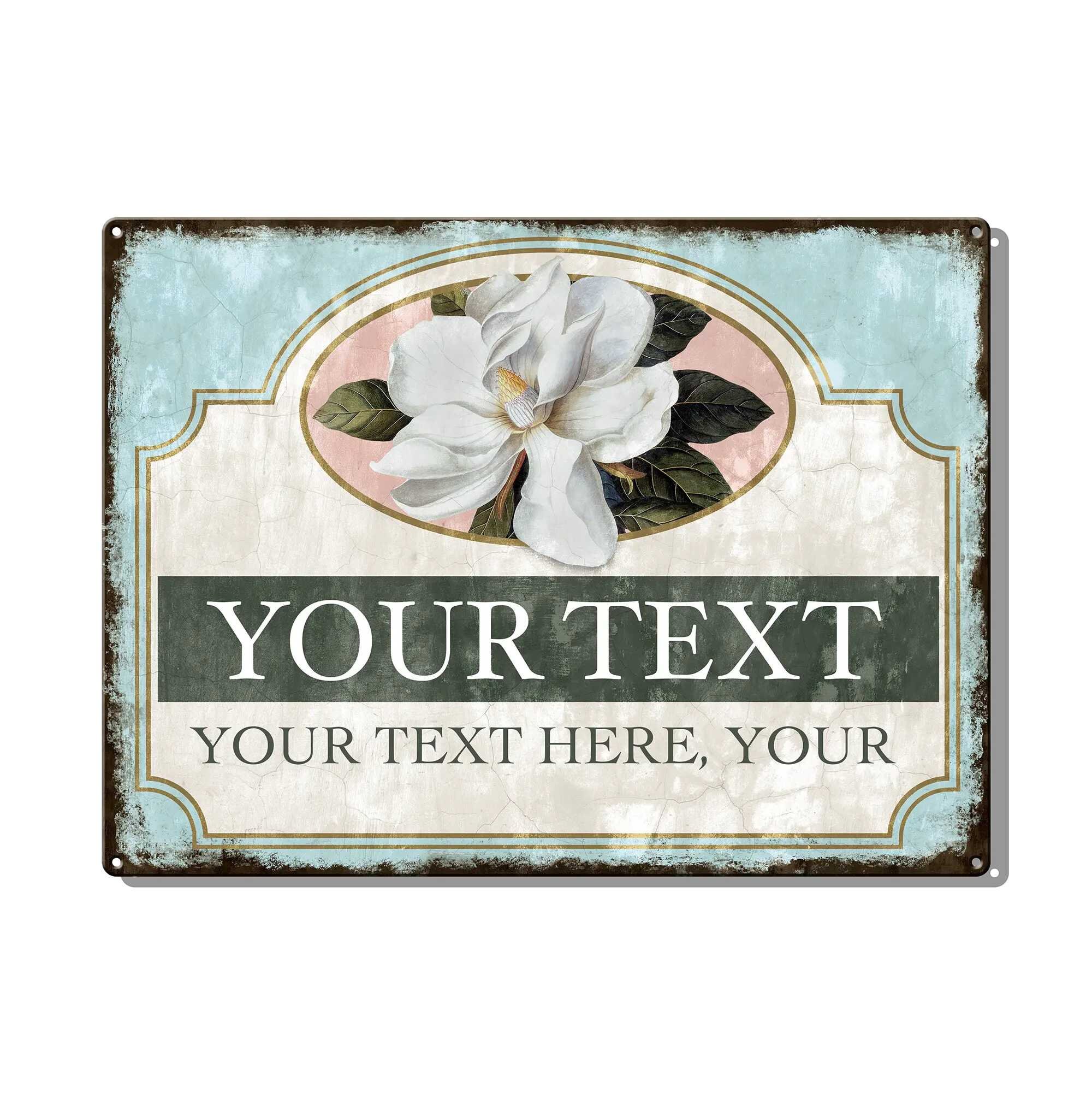 Magnolia Custom Metal Sign - Etsy