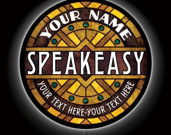 Speakeasy LED 23" LED Custom Sign