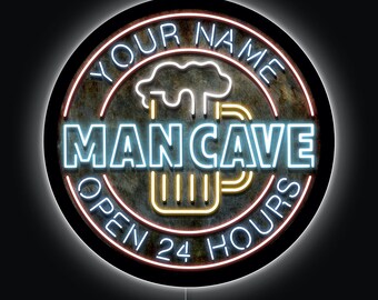 Man Cave 23in. Custom LED Sign