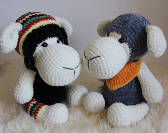 PDF instructions in German for the amigurumi sheep "Bob and Carla" from NisliHäkeltiere