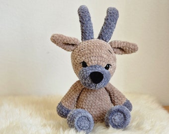 PDF-instructies in het Duits voor de amigurumi steenbok "Gian" van NisliHaekeltiere