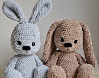 PDF Anleitung in Deutsch für den Amigurumi Hasen "Milo" von NisliHaekeltiere