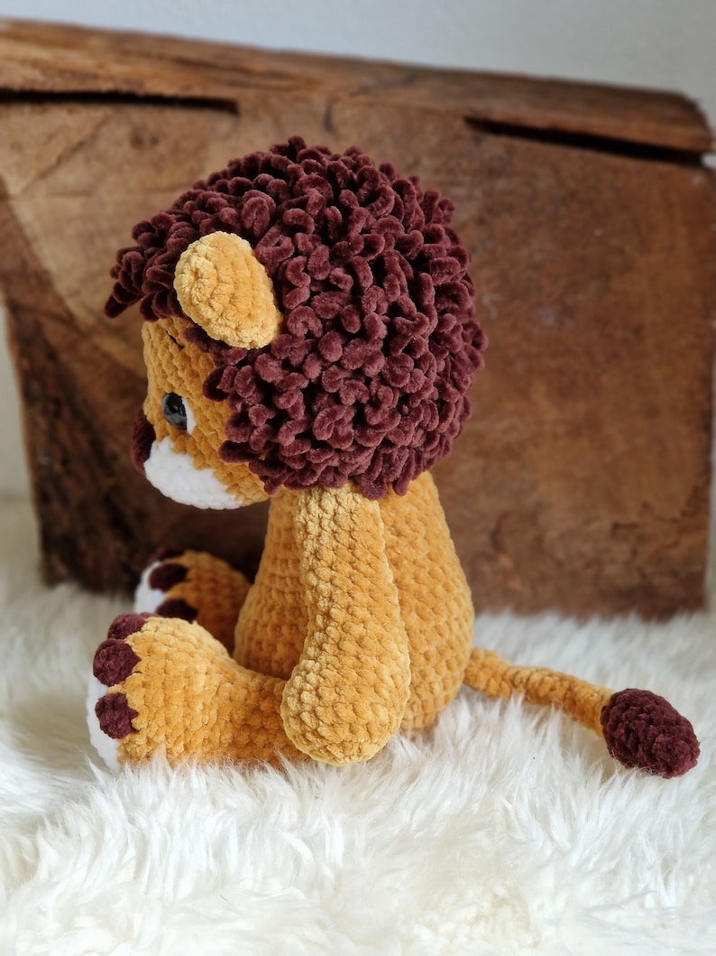 PDF instructions for the amigurumi lion Timba and the lioness Nala in German and English by NisliHaekeltiere/crochet pattern Lion image 5