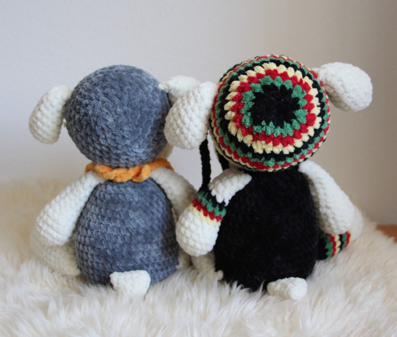 PDF instructions in German for the amigurumi sheep Bob and Carla from NisliHäkeltiere image 2