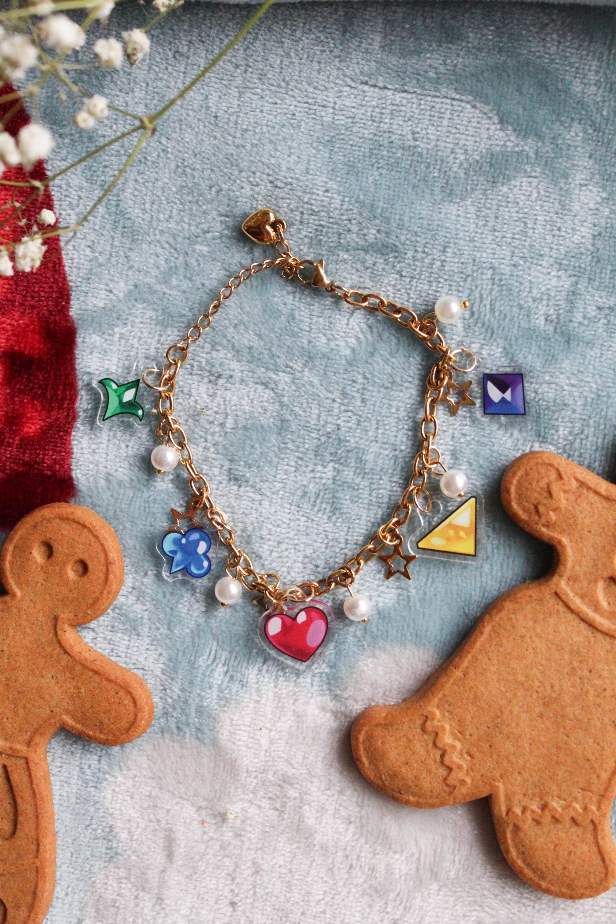 Cookie Run Soul Jam Acrylic Charm Bracelet: Jewelry for CRK Fans