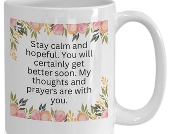 Get Well Soon Gift | Thinking Of You Gift | Hug In A Mug Mug | Surgery Recovery Gift | Get Well Mug | Friendship Mug | Coffee Mug