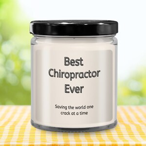Chiropractic Gifts | Chiropractor Candle| Chiropractor Graduation Gift | Appreciation Gift | Back Cracker Gift | Best Chiropractor Ever Gift
