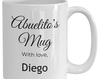 Grandpa Gift | Custom Grandfather Mug | Best Grandpa Ever Mug | Personalized Grandpa Mug | Dad Gift | Abuelo Gift | Abuelito's Mug
