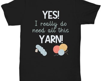 Funny Crochet Shirt | Crochet Tee | Crocheting Gift | Coffee Lover Shirt | Yarn Shirt | Crochet Lover Shirt | Funny Yarn Hoarder T-shirt