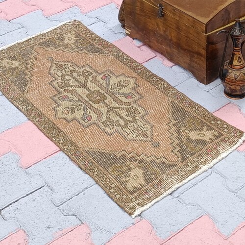 Small Rug,Turkish Doormat Rug, Outdoor Rug Vintage Rug,Anatolia,%100 Wool Bohemian Hand-Made Rug, shops Antique, Natural Rug,
