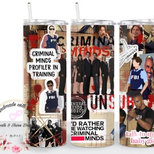 Criminal Minds 20 oz PNG tumbler wrap - DIGITAL FILE only
