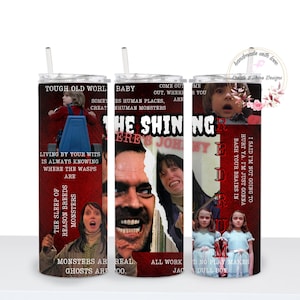 Horror film 20 oz PNG tumbler wrap - DIGITAL file only
