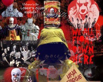Horror Clown Pennywise PNG tumbler wrap - DIGITAL FILE