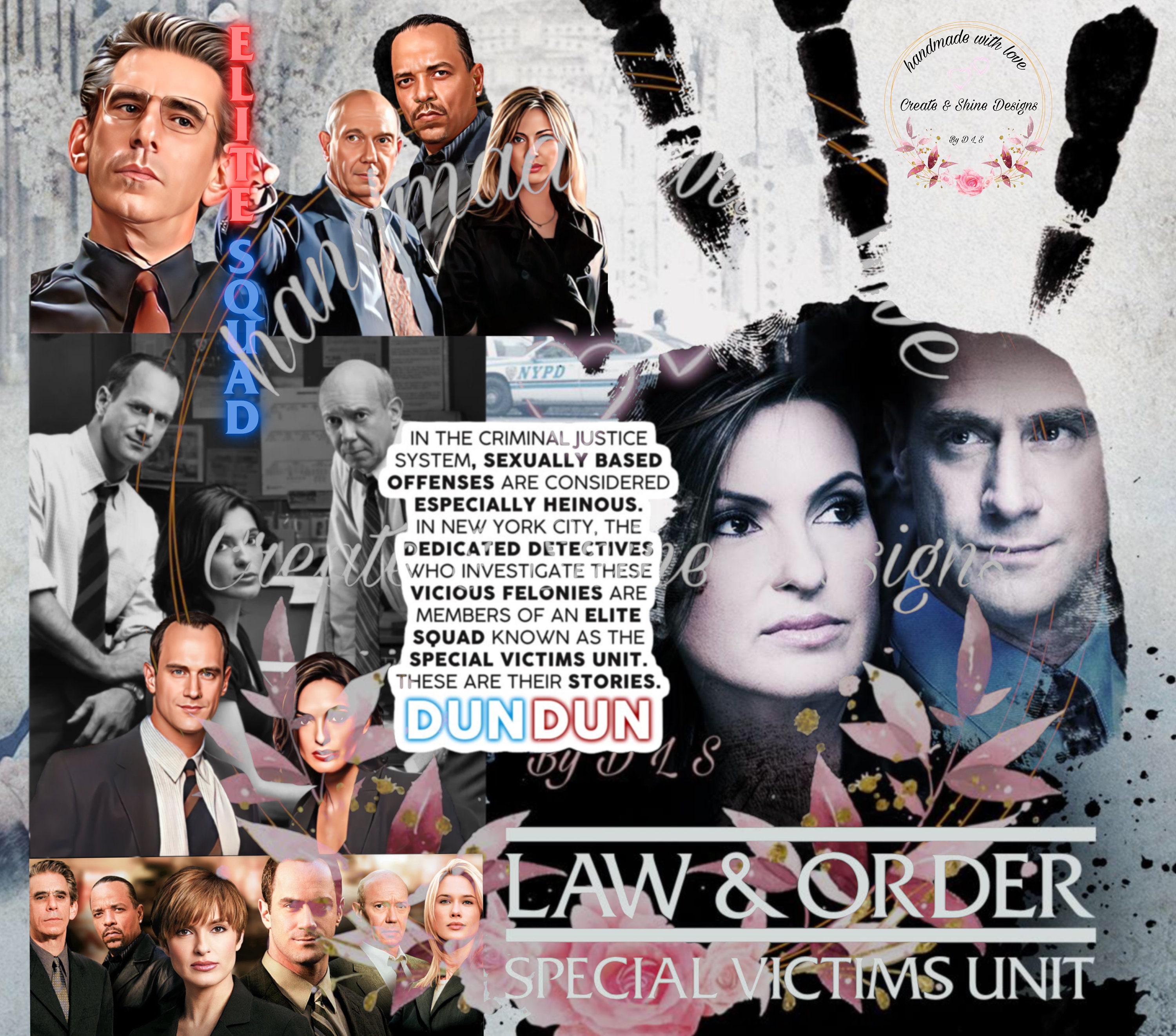 Original Law & Order SVU DIGITAL FILE Only 20 Oz Tumbler Wrap Etsy